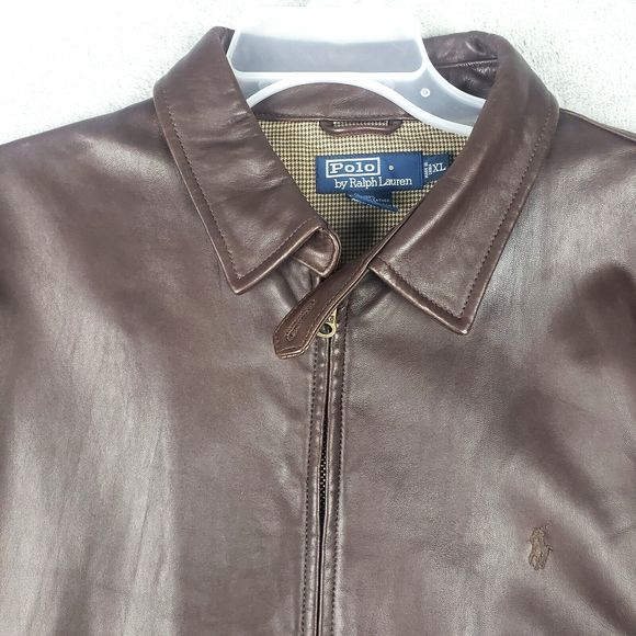Polo Ralph Lauren Vintage Butter Soft Genuine Leather Jacket XL - Picture 9 of 16